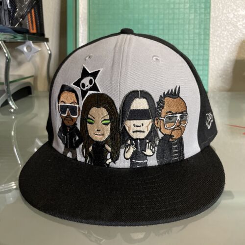 Black Eyed Peas New Era 59Fifty Tokidoki Limited Baseball Cap Hat Size 7 3/4 - Afbeelding 1 van 5