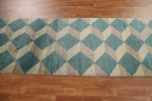 Trendy Gabbeh Kashkoli Wool Modern 10 ft. Runner Rug 3x10 ft. - Picture 14 of 19
