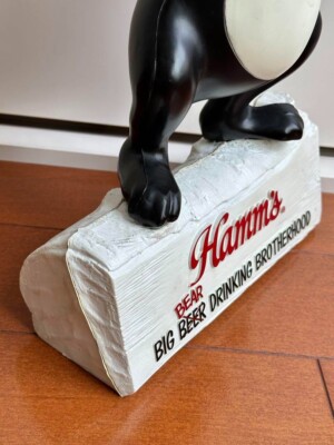 Vintage Hamm's Beer Bear Bar Sign Display 16
