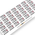 Umbrella Corporation Resident Evil T-Virus Vial vinyl stickers 25x17.5mm