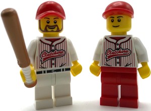 lego baseball minifigures