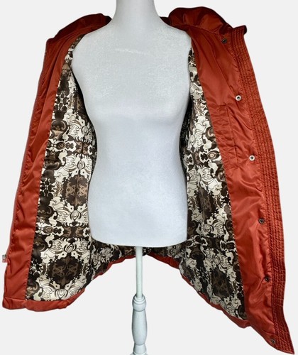 Gallery Damen Gr. PS Puffer Daunen/Federn gefüllt 3/4 Jacke Mantel Parka orange - Bild 14 von 20