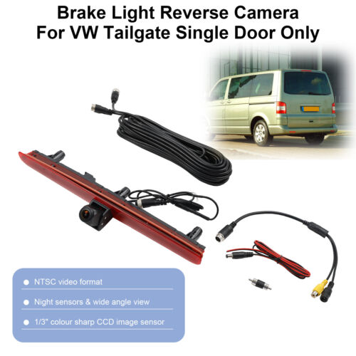 Reverse Camera Per VW Transporter T5 T51 Brake Light Tailgate Single Door Only Y