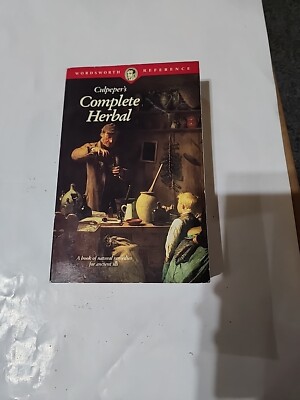 Culpeper's Complete Herbal Wordsworth Reference Paperback PB 1995