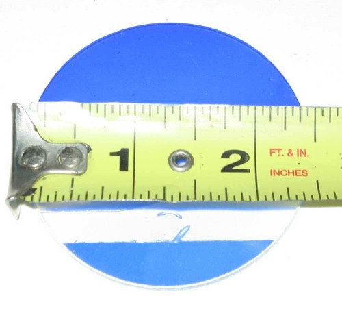 Fountain Tech/Jebao 2.5" x 3mm Quartz Submersible Light Replacement Lens BLUE - Picture 2 of 2