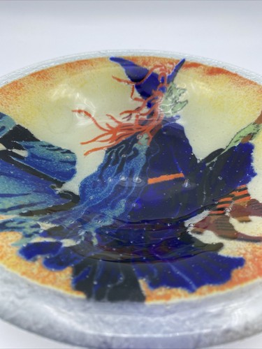 Vintage Glas Halloween Hexe Bonboniere - Bild 2 von 5