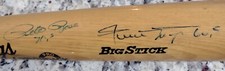 Willie Mays & Pete Rose Signed Players of the Decade Baseball Bat Photo LOA!