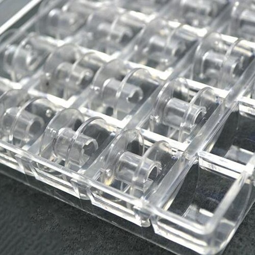 25Pcs Sewing Machine Spools Thread Empty Bobbins + Transparent Storage Case Box - Picture 3 of 5