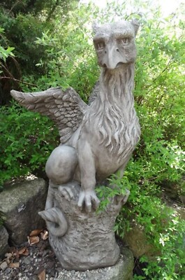 GARTENFIGUR, PHEEBERTS SKULPTUR GREIF GRANGER, STEINFIGUR FIONA SCOTT, FROSTFEST