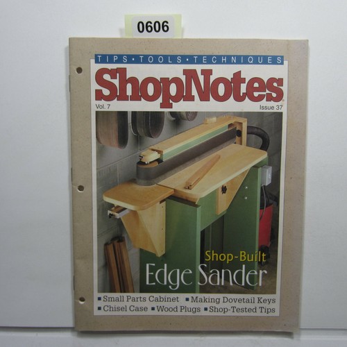 Shop Notes Magazine Vol 7 Issue 37 Chisel Case Edge Sander, Wood Plugs, Dovetail - Picture 9 of 9