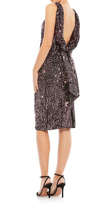 【Ieena for [MAC DUGGAL]】ハイネックラッフルメタリックガウン Ruffle Sleeve Metallic Gown by Ieena for Mac Duggal | Rent