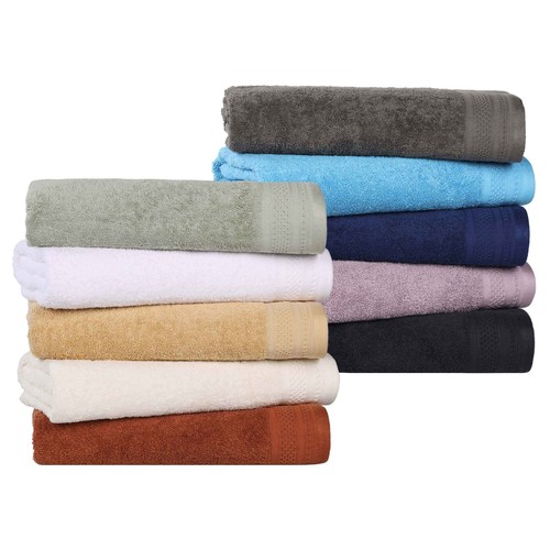 Honeycomb Textured Waffle Border Cotton Medium Weight Hand Towels, Set of 6 - 第 3/94 張圖片