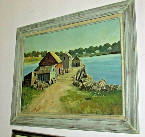 LISTED ARTIST GEORGE H BIGELOW OIL PAINTING NEW ENGLAND