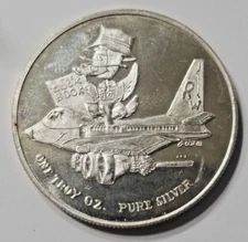 Duck Club Crabtree Mint 1 oz .999 Silver 1980 Paradise CA Vintage fractional