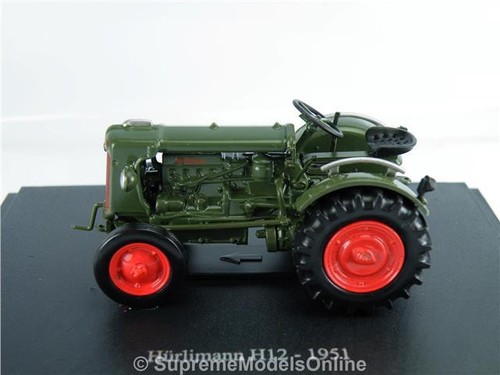 HURLIMANN H12 TRACTOR MODEL 1951 CLASSIC FARMING VERSION GREEN/RED R0154X{:} - Picture 2 of 4