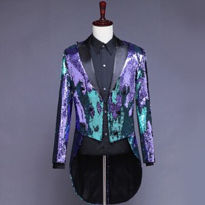 mens purple sequin jacket