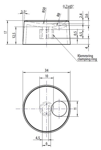 2x Drehknopf für 6mm Flachachse, Potentiometer Encoder Potiknopf schwarz u. grau - Picture 2 of 5