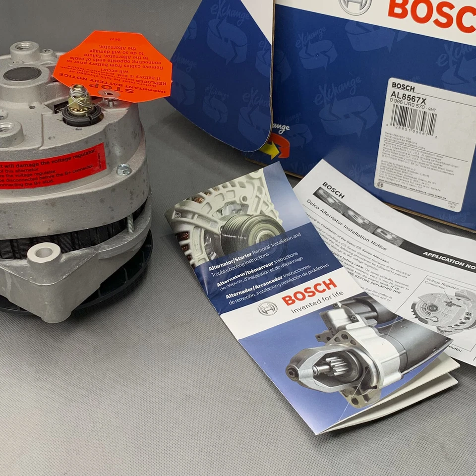 Alternador remanufaturado OE Bosch AL8567X para CADILLAC ESCALADE CHEVY 1500 2500 - Imagem 3 de 4
