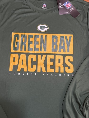 Green Bay Packers NFL Combine Authentic Long Sleeve Shirt Men’s Medium New Era - Picture 4 of 11