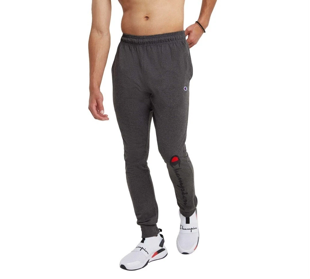Champion Men's Classic Jersey Graphic Script Logo Jogger Pants, Granite Heather
Opens in a new windo