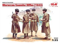Moroccan Goumier Gewehre (1943) (4 Zahlen) 1:3 5 Kunststoff Modell Kit Icm
