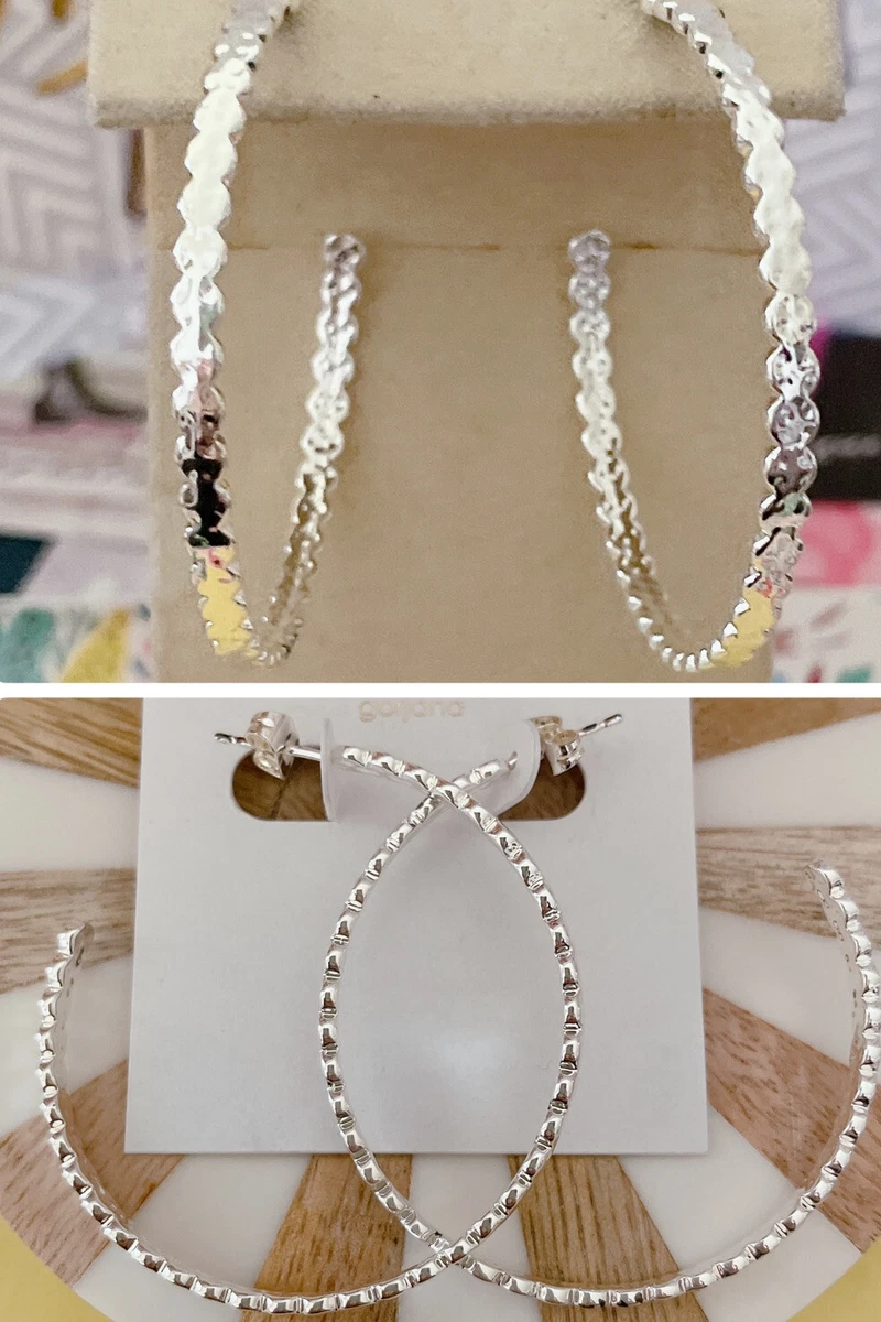 Gorjana chloe frontal hoop best sale earrings