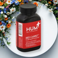 Hum Nutrition Red Carpet for glowing skin & Shiny Hair Supplement 60 Softgels