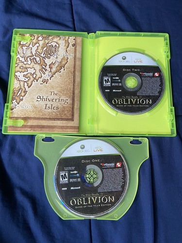 The Elder Scrolls IV: Oblivion Game of the Year Edition Xbox 360 Complete w/ Map - Picture 3 of 3