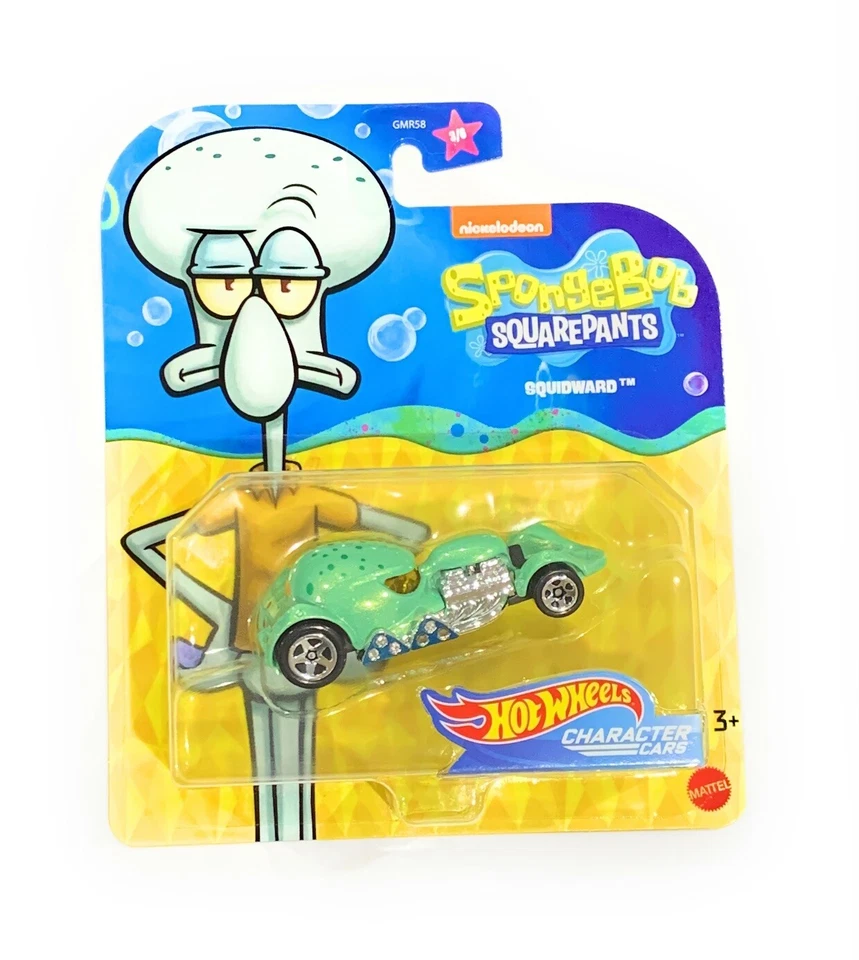 Hot Wheels 2020 1/64 Bob Esponja Pantalones Cuadrados Personaje Coche Conjunto de 6 GMR58-999A Foto 3 de 4