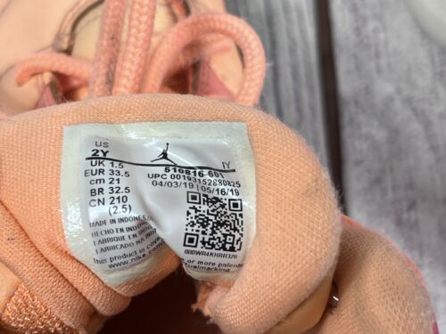 Nike Air Jordan XII 12 Retro GP Sunrise Orange/Pink/Silver 510816-601 Size 2Y - Picture 7 of 7