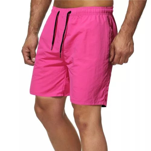 Herren Freizeit Lose Shorts Taschen Kordelzug Einfarbig Strand Basic Shorts - Bild 31 von 64
