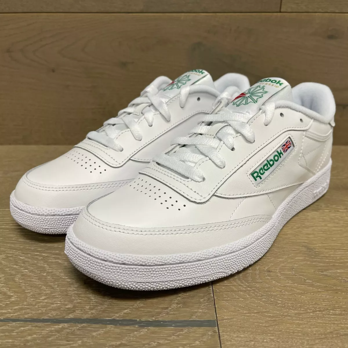 REEBOK CLUB C 85 AR0456 WHITE/GREEN ATHLETIC MEN SHOES