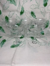 Vintage MCM Quartex Crystal Star Dust liqueurs glasses. Set of 5.