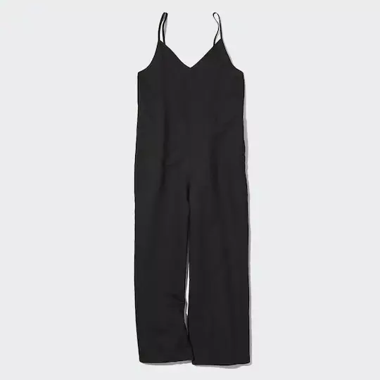 UNIQLO CAMISOLE PLAYSUIT JUMPSUIT LINEN BLEND SLEEVELESS SIZE XL