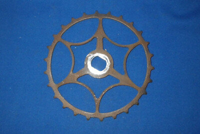 Vintage 26t skiptooth 1'' pitch double D Westfield  style bicycle chainring