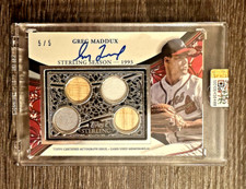 2023 Topps Sterling Red Greg Maddux Game Used Memorabilia Relic AUTO 5/5