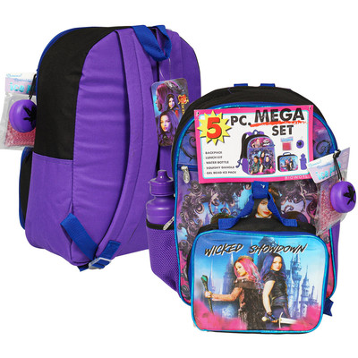 school bag with lunch bag attached