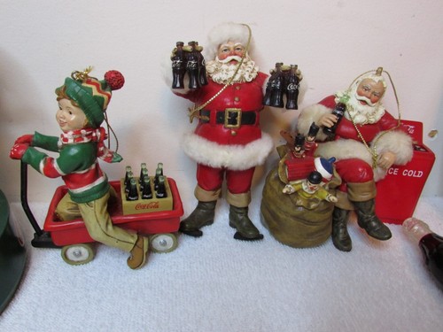 COCA COLA 1994 Papá Noel Navidad Banco Mecánico ERTL y Adornos Lote - Imagen 3 de 23