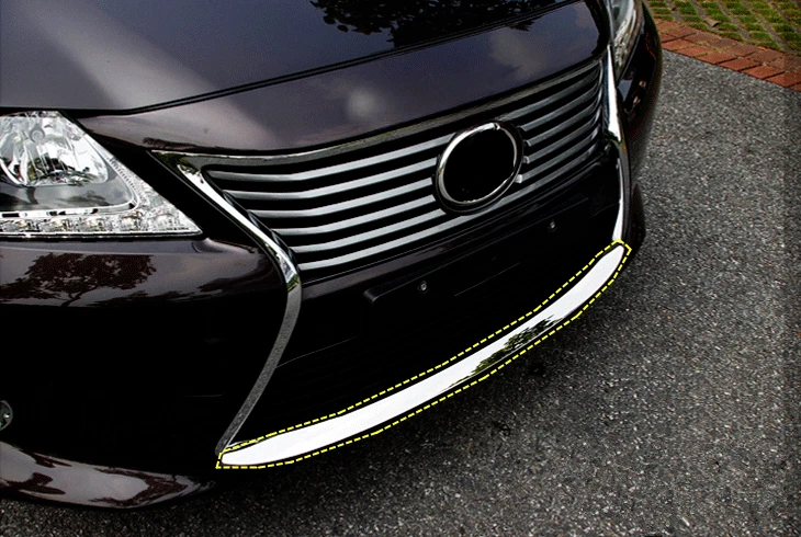 Parachoques delantero de acero para LEXUS ES350/ES250/ES300h 2013-2015 borde decorativo Foto 2 de 4