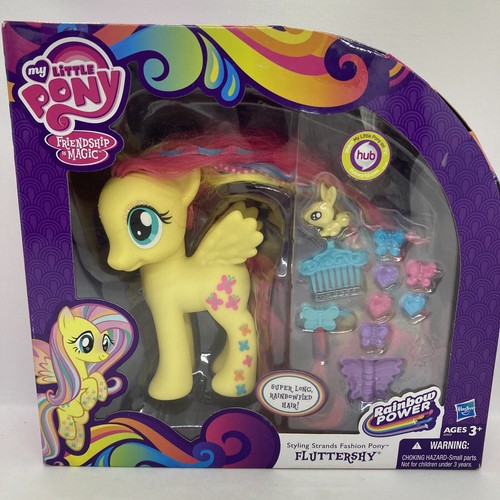 My Little Pony Styling Strands Fashion Pony FLUTTERSHY Figure Set-New In Box