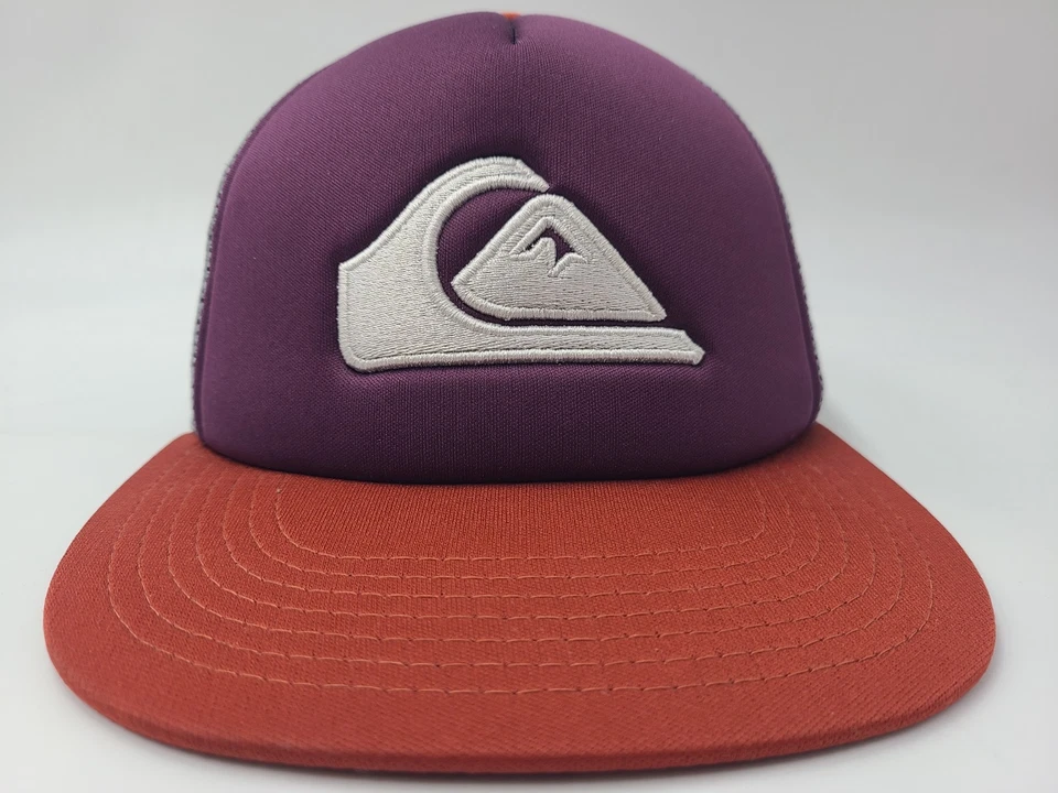 Gorra Quiksilver Mesh Trucker Snapback (parece pequeña) Skate Surf púrpura gris Foto 2 de 4
