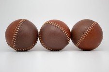 3er Set Handgefertigte Jonglierbälle aus Leder Lederbälle, Spielbälle, Unikate,