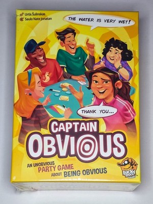 Captain Obvious An Unobvious Party Game About Being Obvious NEW SEALED
