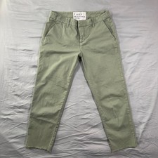 Frank  Eileen Wicklow Chino Performance Twill Pants Women's 6 Green USA Made