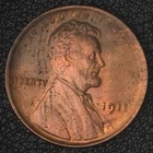 1911 Lincoln Wheat Cent - Uncirculated Red/Brown