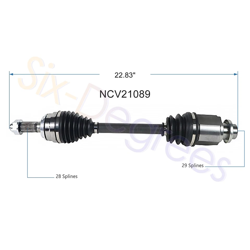 NCV21089 NCV21090 Rear CV Axle Shaft for 2005 2006-2012 Acura RL 3.5L 3.7L AWD - Imagem 3 de 4