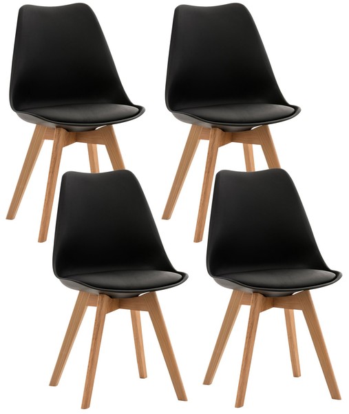4Er Set Stuhl Linares Schwarz-image