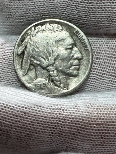 1916 S Near Full Horn Higher Grade VF Buffalo Nickel - Nice Better Date US Coin!