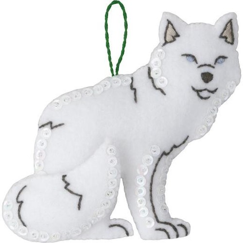 Bucilla Felt Ornaments Applique Kit Set of 4 - Nordic Noel 89754E - Picture 6 of 8