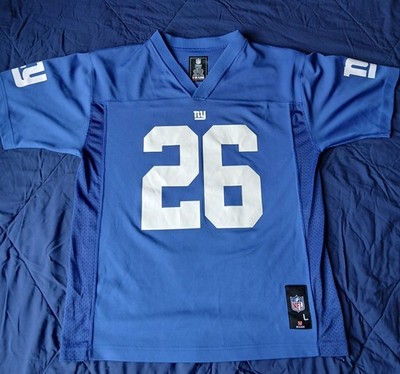 NFL Youth Barkley #26 New York Giants Football Jersey Blue L (14/16)